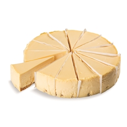 10" New York Baked Cheesecake - Pre Cut 14 piece Round